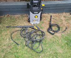 power washer (small hole in the hose)