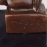 Unique Forms Of Continuity in Space - Bronze, Marble, Signed Image 10