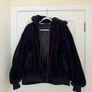 Zara TRF Reversible Faux Fur Women's Bomber Jacket in Black - size XS Image 2
