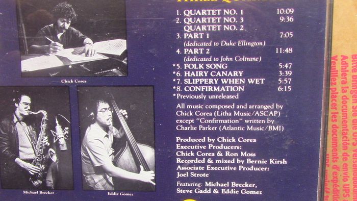 Chick Corea - Three Quartets CD