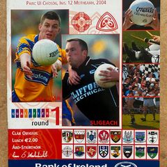 2004 Clare v Sligo - GAA Senior Football Round 1 Qualifier Programme