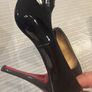 Ladies Shoes Louboutin Style. Black Patent Leather Image 6