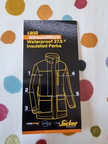 snickers parka jacket,large.