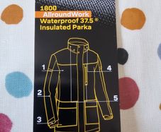 snickers parka jacket,large.