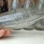 490 - Set of 4 Vintage 1950s Clear Glass Crown Cap Top Collectible Decorative Coca Cola Bottles Image 2