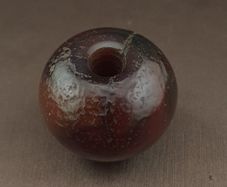 Vintage Natural Pattern Suliemani Tire Shape Agate Bead Amulet