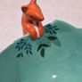 House of Disaster Secret Garden Fox & Bird Porcelain Bowl Image 5
