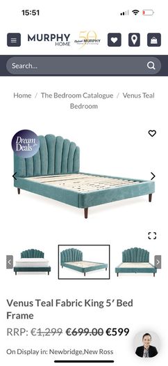 King size bed with brand new mattress
