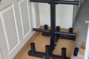 brand new olympic bar and plate storage rack
