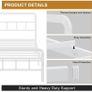 4ft6 Double Bed Frame with Curved Headboard Image 6