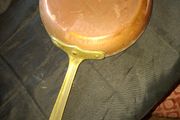 Long Handle Antique Copper and Brass Pan, Postage Available or Collection