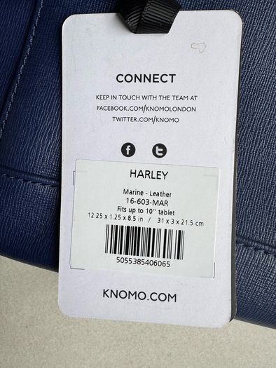 KNOMO 10 inch Tablet Clutch Bag BNWT - genuine leather