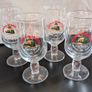 Birra Moretti Half Pint Glasses 268ml Stemmed Beer Pub Bar Glasses Sets Available Image 3