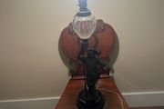 Vintage Spelter Soldier Lamp