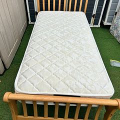 Matching Pair Of Identical Wooden Sleigh Single Bed Frames - Can Deliver