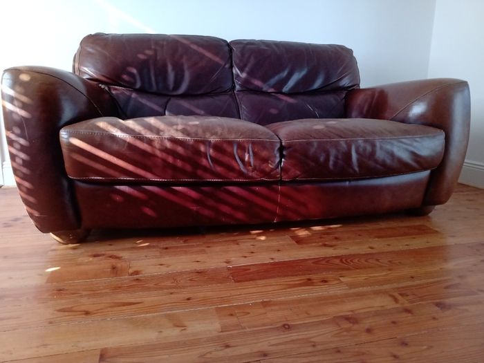 Two Seater Italian leather sofa