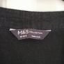 M&S Black V Neck Top Image 3