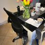 Task Operator Office Chair Airmesh Seat Flip Back Arms Image 4