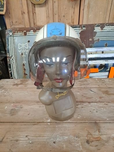 Vintage Stadium Motorcycle Helmet