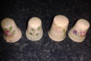 Irish dresden bone china thimbles