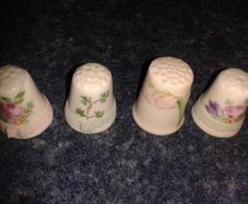 Irish dresden bone china thimbles