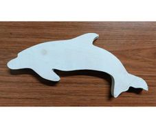 Handmade Wooden Dolphin Small Painted KAS388