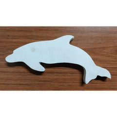Handmade Wooden Dolphin Small Painted KAS388