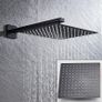 BRAND NEW Black Shower Set Wall Mounted Shower Faucet Mixer 3-Ways 10 inch A Rainfall Bathroom Shower Tap with Handshower Rotate Bath Spout Image 2