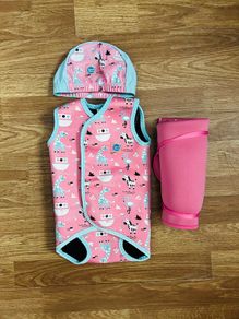 Baby Swim Wrap and Hat and Changing Mat