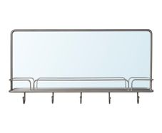 Ikea wall mount mirror with shelf and hooks