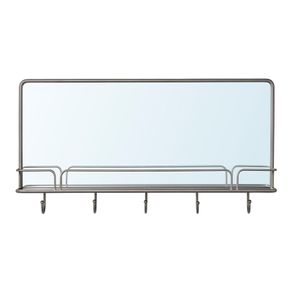 Ikea wall mount mirror with shelf and hooks