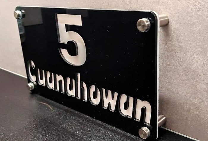 Home sign acrylic