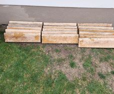 Sandstone Lawn Edging, Concrete