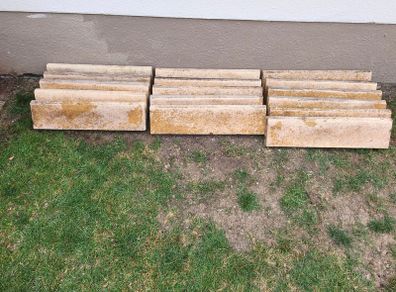 Sandstone Lawn Edging, Concrete