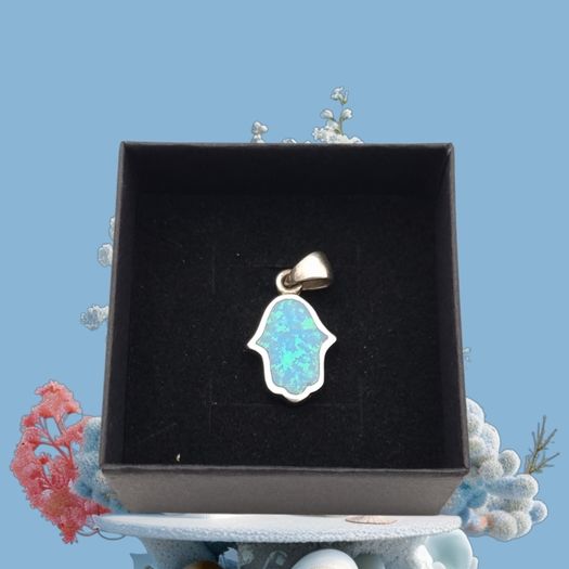 Vintage Sterling Silver Hand of Fatima Pendant