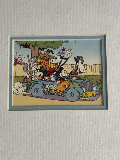 A Pair Of Sealed Mounted Vintage Donald Duck Prints