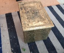 vintage brass logbox