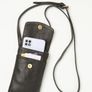 New Fatface leather phone bag - Black Bee Image 2