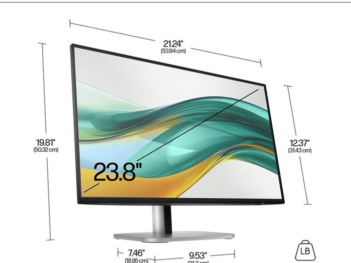 HP Series 5 23.8 inch FHD White Monitor - 524sw