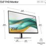 HP Series 5 23.8 inch FHD White Monitor - 524sw Image 2