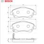 Bosch Front Brake Pad Set For Toyota Avensis, Corolla Image 4