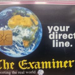 The Examiner callcard