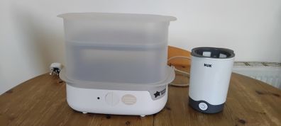 Tommy tipper sterilizer and Nuk bottle warmer