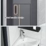 Bathroom ceramic corner sink Image 4