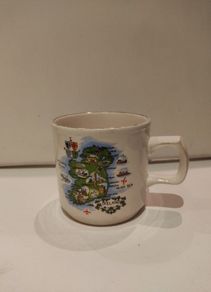 Carridhoun Pottery Map of Ireland Mug Vintage