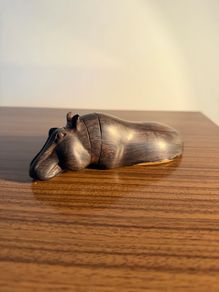 Vintage African Hand Carved Hippopotamus