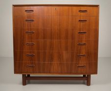 Exceptional Mid-Century Modern Danish Teak Chest of Drawers