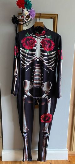 Day of the Dead Skeleton Costume - Please read