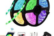5m RGB Flexible Led Strip Lights 24 Key Remote 12V Power Supply Full Kit Set