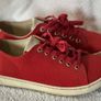 Birkenstock Ladies Red Canvas Sneakers, Runners EU36, UK3.5 Image 4